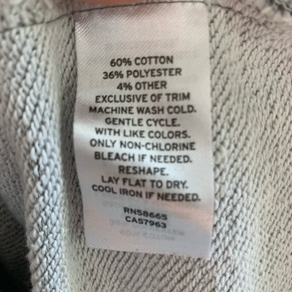 Treasure & Bond Short Sleeve Pullover Sweatshirt Hoodie Nordstrom Large 10-12 - Picture 6 of 9